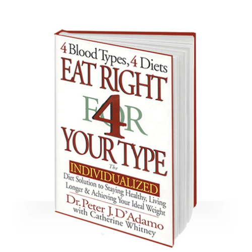 Eat Right for Your Type : The Individualized Diet Solution to Staying Healthy, Living Longer and Achieving You Ideal Weight