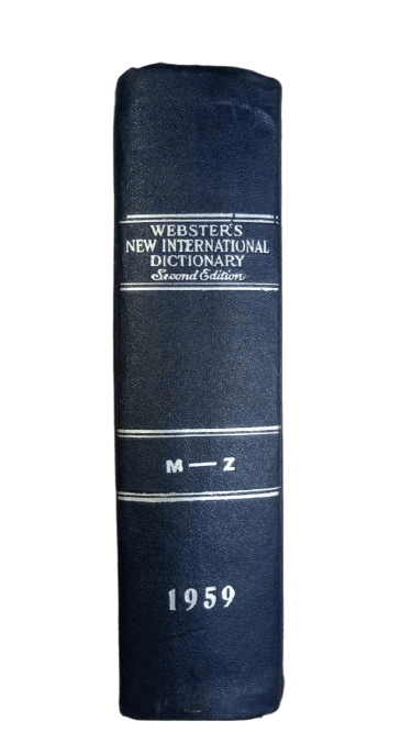 Webster's New International Dictionary: Second Edition M-Z
