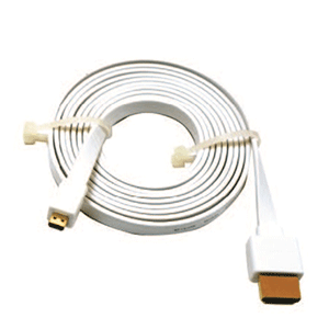 D-link Hdmi 1.4 A Type D (hdmi To Micro Hdmi) 1.8m Flat Cable White (pe Packing) (hcb-4adwhif-1-8)