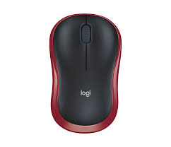 Logitech M185 Wireless Mouse - Red - 910-002237