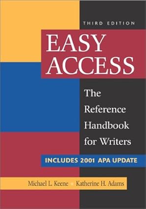 Easy Access with 2002 APA Update book by Michael Keene