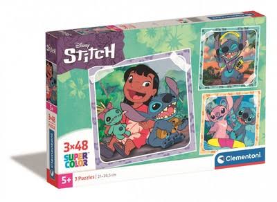 Clementoni Stitch Puzzle 3x48pcs