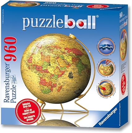 Ravensburger - Puzzleball World Map 960 Piece Jigsaw Puzzle