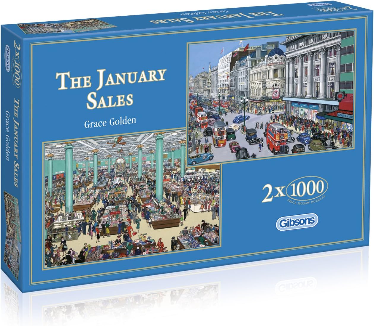 The January Sales Jigsaw Puzzle 2 x 1000 Piece Puzzle