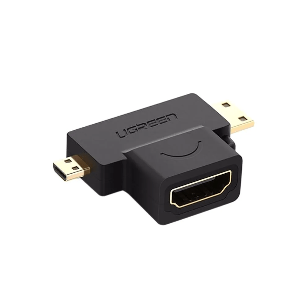 Ugreen Micro Hdmi Male + Mini Hdmi Male To Hdmi Female Adapter - Hd129