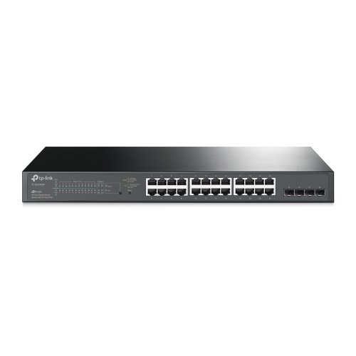 TP-Link 28-Port 10/100/1000Mbps JetStream Gigabit Smart Switch with 24-Port PoE+  -TL-SG2428P