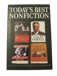 Reader's Digest Todays Best Non Fiction;The Romanous The Final Chapter by Robert K. Massie, My American Journey by Colin Powell ,Nightmover By David Wise, Last Of The Free F by Gareth Patterson