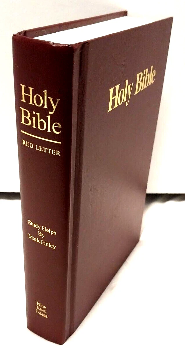 Holy Bible Red Letter New King James Study Helps Mark Finley