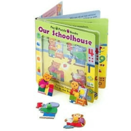 Peg Puzzle Books: Our Schoolhouse
