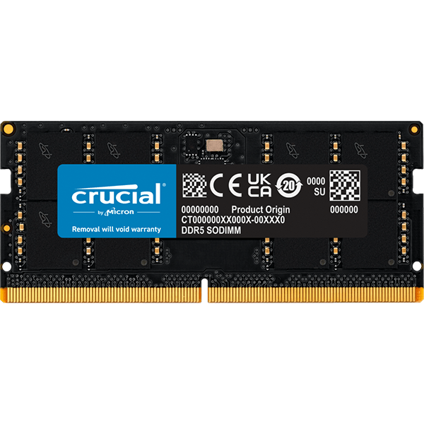 Crucial Laptop RAM DDR5 32GB 4800  CT32G48C40S5