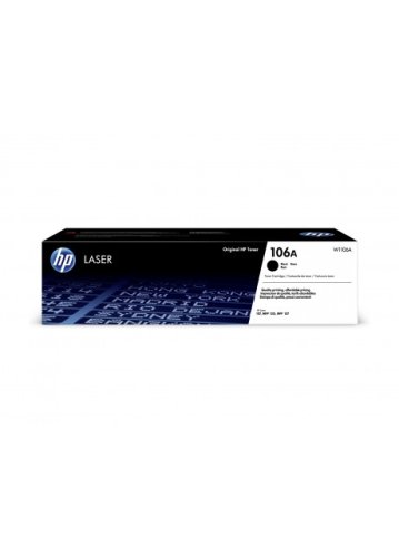 HP 106A Black Original Laser Toner Cartridge - W1106A