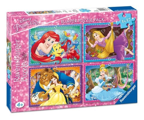 Ravensburger Disney Princess Jigsaw Bumper Puzzle Pack 4 X 42 Piece