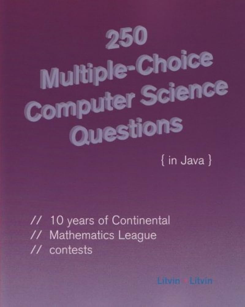 250 Multiple-Choice Computer Science Questions in Java