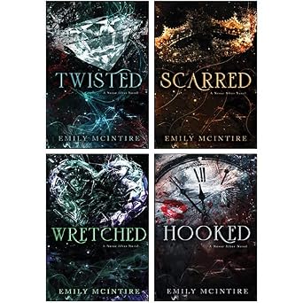 Never After Series 4 Books Collection Set By Emily McIntire(Wretched, Scarred, Hooked, Twisted)
