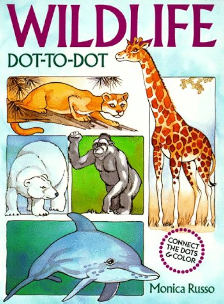 Wildlife Dot-to-Dot book by Monica Russo