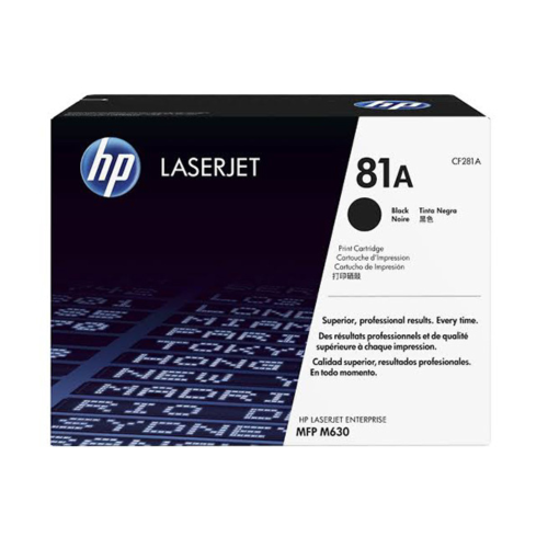 HP 81A Black Original LaserJet Toner Cartridge - CF281A