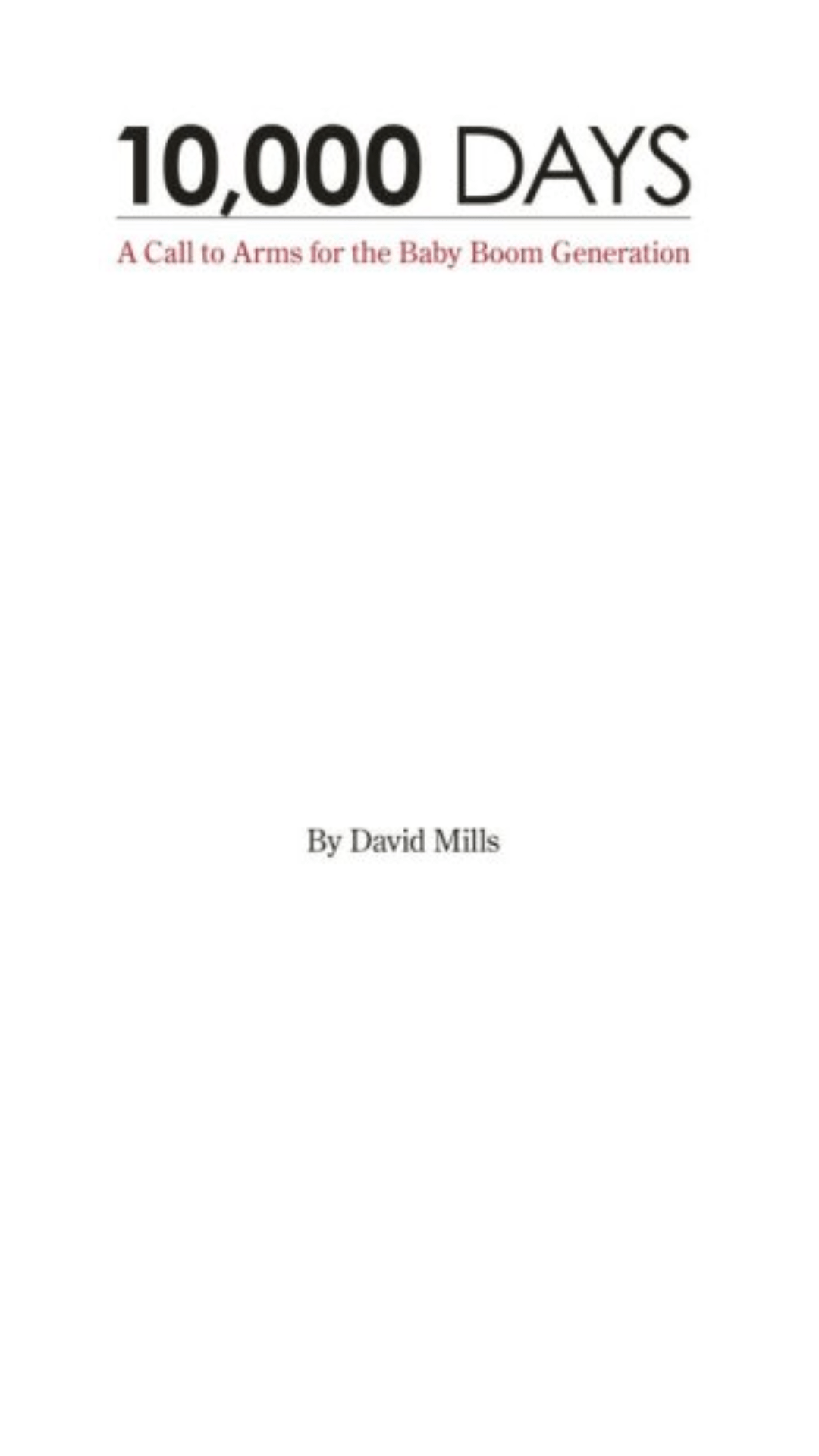 Books　10,000　For　Arms　kenya　by　Mills　Days:　To　A　Generation　Baby　Call　The　|Attic　Boom　David