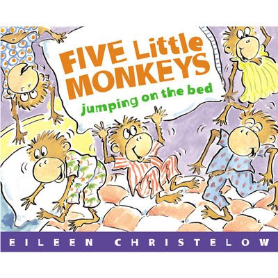 Five Little Monkeys Jumping on the Bed (Board book)