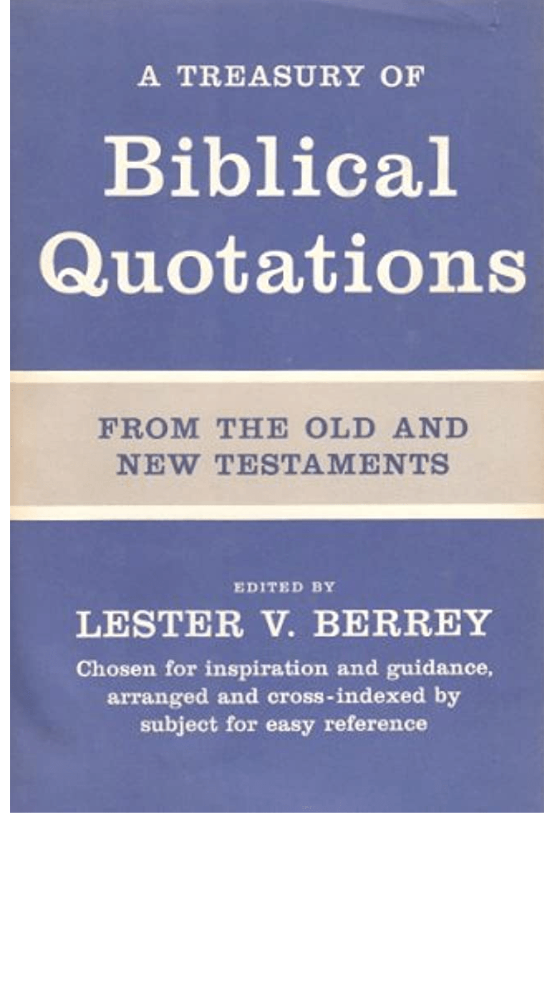 A Treasury of Biblical Quotations