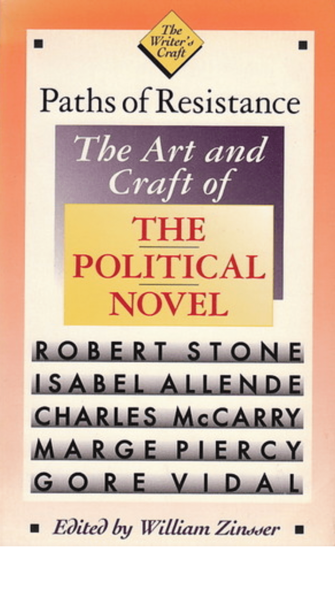 Paths of Resistance : The Art and Craft of the Political Novel