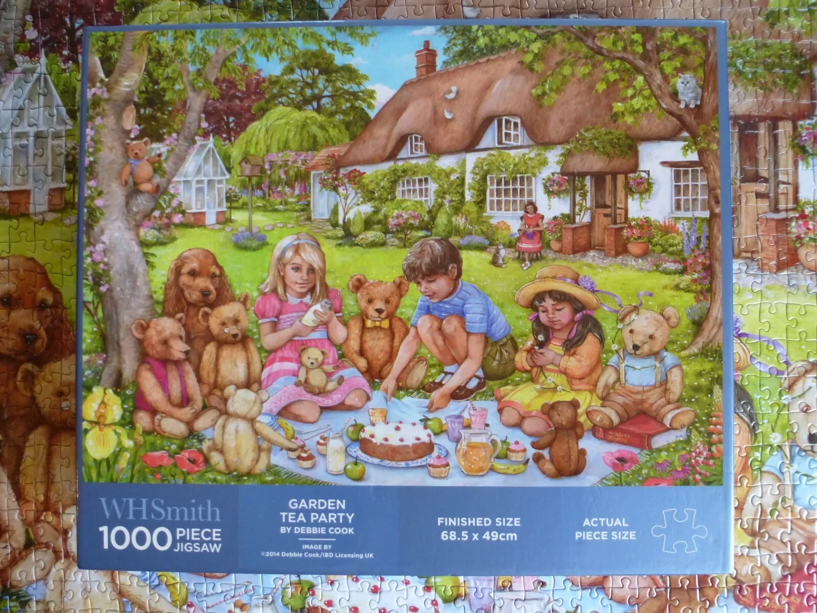 Garden Tea Party by Debbie Cook 1000 Piece Jigsaw Puzzle