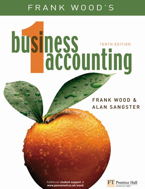 Frank Wood's business accounting 1 book by Frank Wood and Alan Sangster