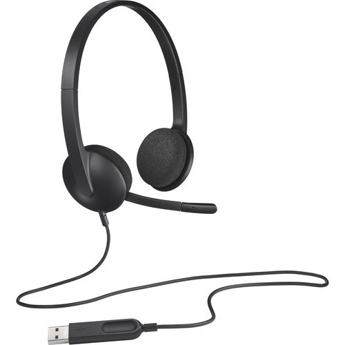 Logitech H340 USB Headset with Noise-Cancelling Mic - 981-000475