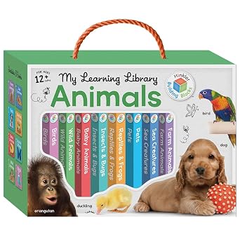 Building Blocks Learning Library Animals