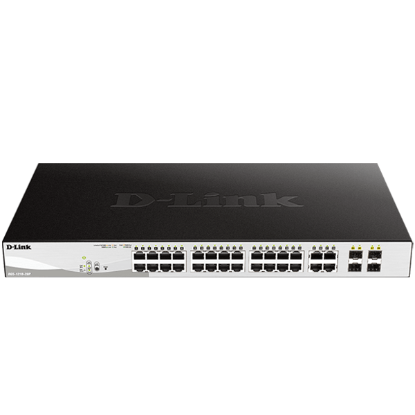 D-Link 28-Port Gigabit Smart Managed PoE Switch (DGS-1210-28P)