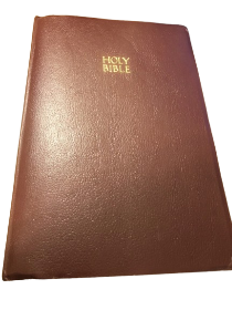Center-Column Giant Print Reference Bible Thomas Nelson Burgundy Faux Leather