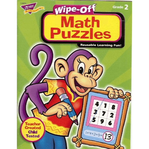 Wipe-Off Math Puzzles (Reusable Learning Fun!, Grade 2)