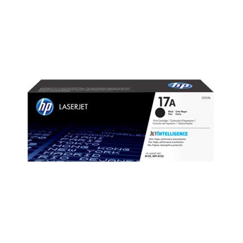 HP 17A Black Original LaserJet Toner Cartridge - CF217A