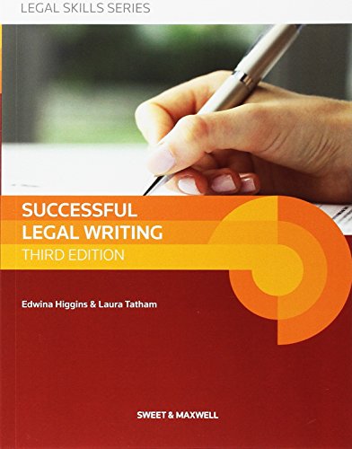 Successful Legal Writing book by Edwina Higgins