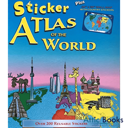 Sticker atlas of the world