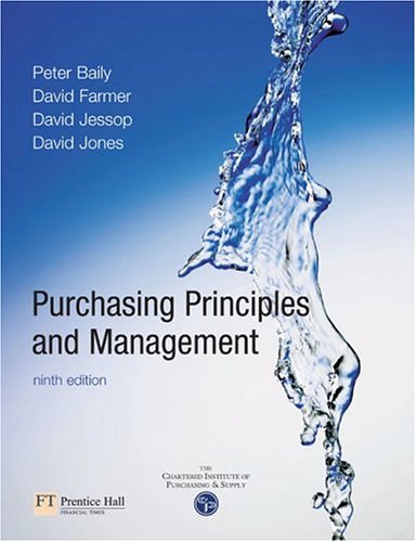 Purchasing, Principles and Management book by Peter J.H. Baily