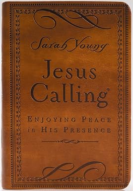 Jesus Calling, Small Brown Leathersoft, with Scripture References: Enjoying Peace in His Presence (A 365-Day Devotional) Book By Sarah Young