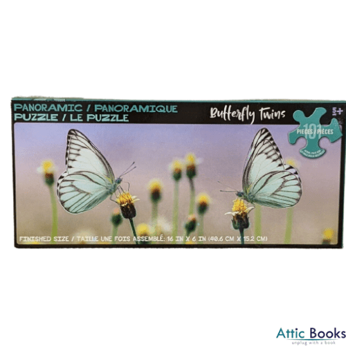 Panoramic Jigsaw Puzzle: Butterfly Twins 101 Pieces