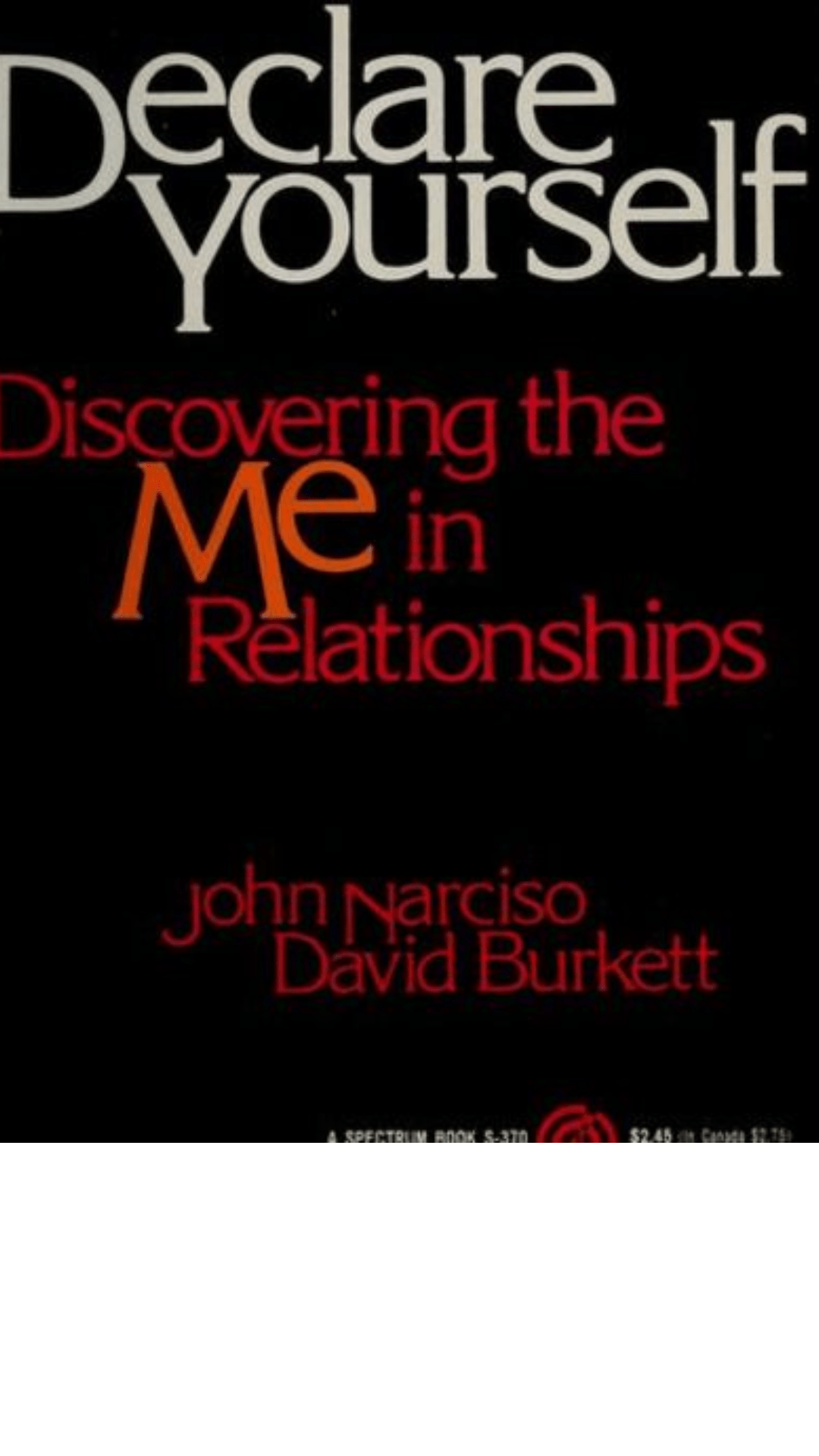 Declare Yourself: Discovering the Me in Relationships