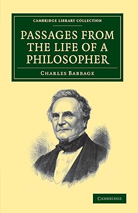 Passages from the Life of a Philosopher book by Charles Babbage