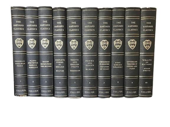 Set of 10 Harvard Classics hardcover Deluxe Edition