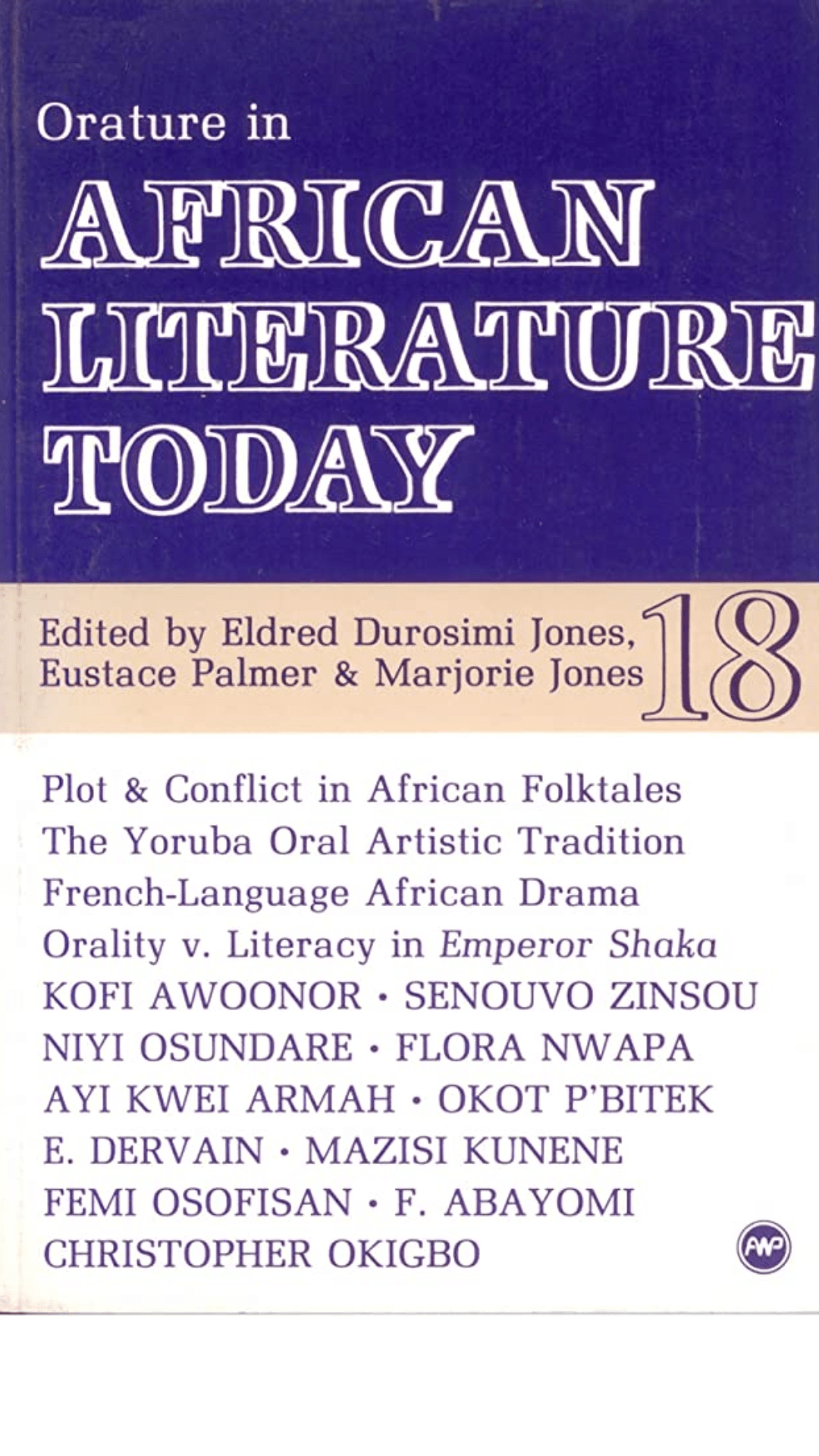 Orature in African Literature Today: A Review: 18