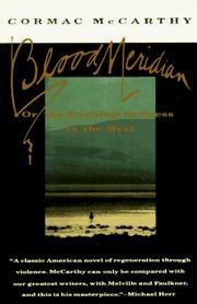 Blood Meridian book by Cormac McCarthy