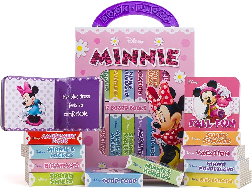 Disney Minnie Mouse - My First Library Board Book Block 12-Book Set