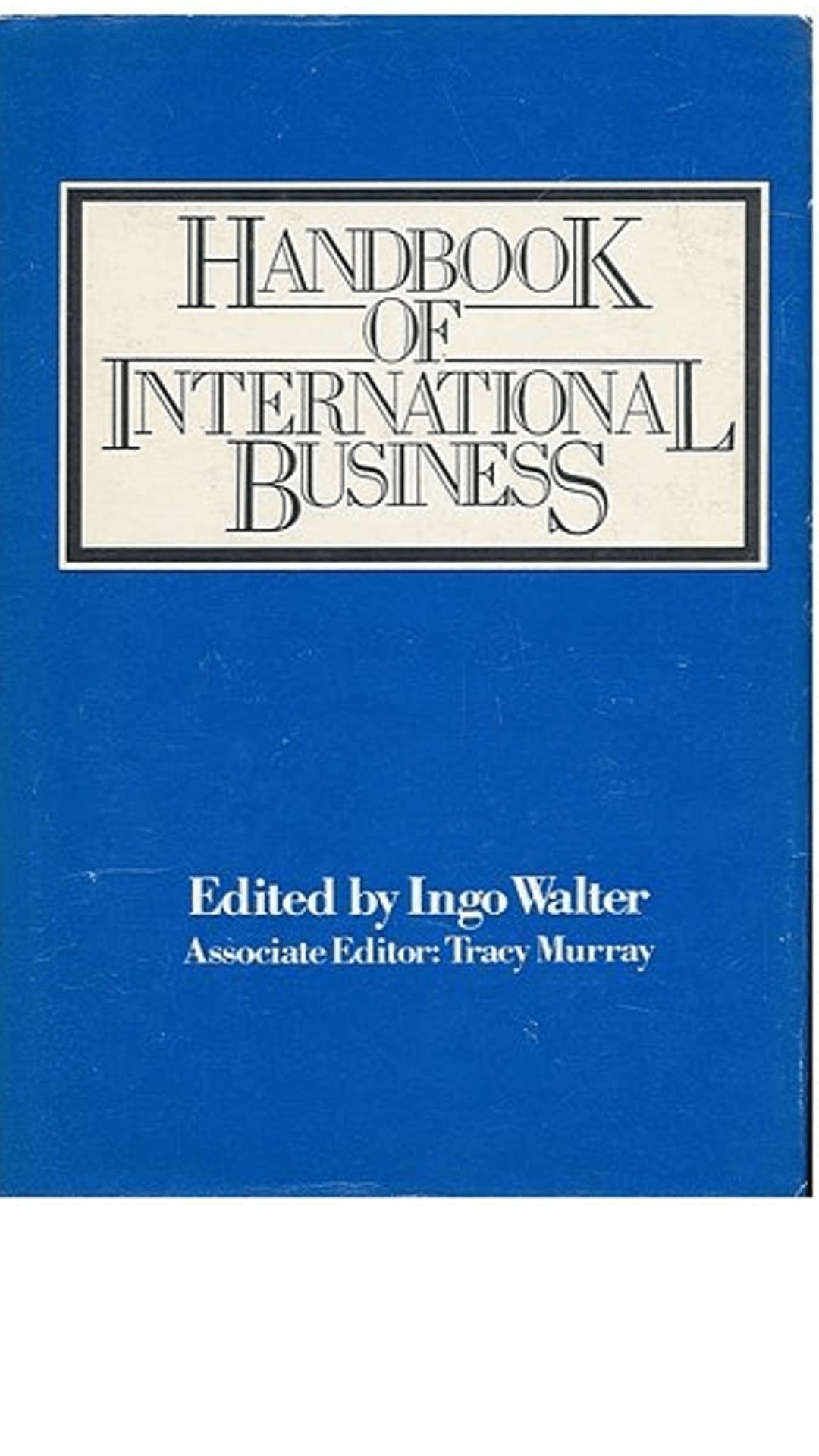 Handbook of International Business