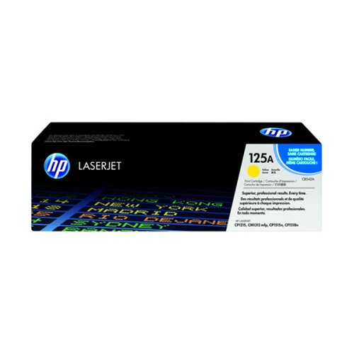 HP 125A Yellow Original LaserJet Toner Cartridge - CB542A