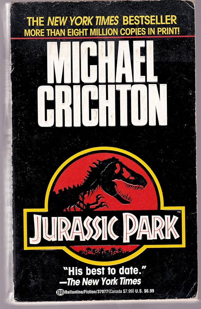 Jurassic Park book by Michael Crichton