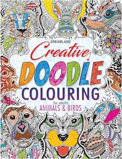 Creative Doodle Coloring for Adults - Animal and Birds