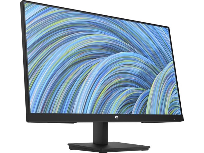 HP P24v G5 23.8'' FHD Monitor, Black Color, Connectivity: 1VGA, 1 HDMI 1.4- 64W18AS