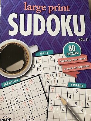 Large Print Sudoku Puzzles - Vol. 11