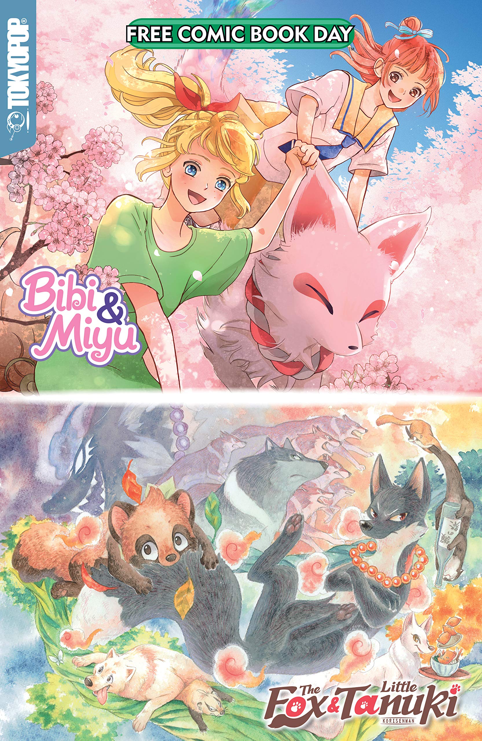 Bibi & Miyu and The Fox & Little Tanuki By Mi Tagawa
